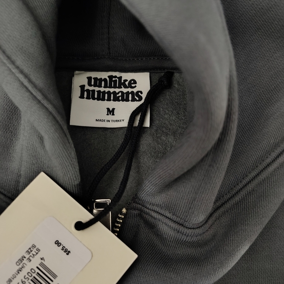 Gray Unlike Humans Hoodie - Picture 3 of 4